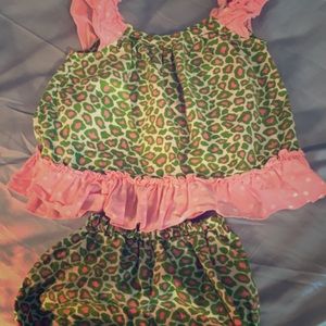 Infant bubble outfit.